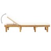 vidaXL Folding Sun Lounger with Cushion Solid Acacia Wood - 3 of 4