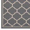 Modway Avena Moroccan Quatrefoil Trellis 8x10 Indoor and Outdoor In Gray and Beige - 2 of 4