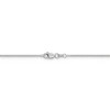 Black Bow Jewelry 1.2mm, 14k White Gold, Solid Link Cable Chain Necklace - 4 of 4