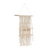 49"x25" Cotton Macrame Handmade 2 Shelves Wall White - Novogratz: Bohemian Bathroom Storage, Indoor Decor - image 4 of 4