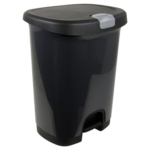 7-10 Gallon Black Trash Bags 24x24 6 Micron 1000 Bags-2221