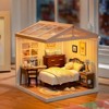 Robotime 3D Puzzles Plastic House Building Set Toy DIY Mini Figures Construction Toys Diorama Kit Gifts for Adults, Multicolor, 7.41"*1.74"*2.73" - 3 of 4