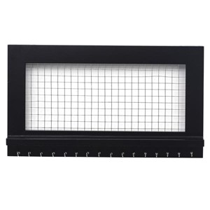 Wall Mounted Jewelry Organizer With Shelf And Hooks For Earrings Necklaces And Bracelets - 1 of 4