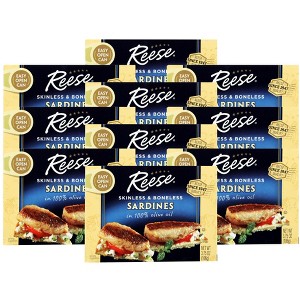 Reese Skinless & Boneless Sardines in Olive Oil - Case of 10/3.75 oz - 1 of 4