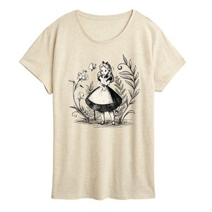 Women's - Disney - Alice in Wonderland Short Sleeve Graphic T-Shirt - 1 of 4