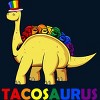 Adult Design By Humans Tacos Dinosaur Tacosaurus Rainbow Pride By JuTrading Tank Top - 2 of 2
