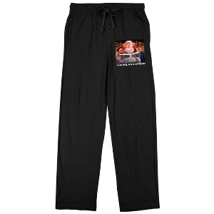 Polar Express Santa Reading Book to Kids Men's Black Sleep Pajama Pants - 1 of 2