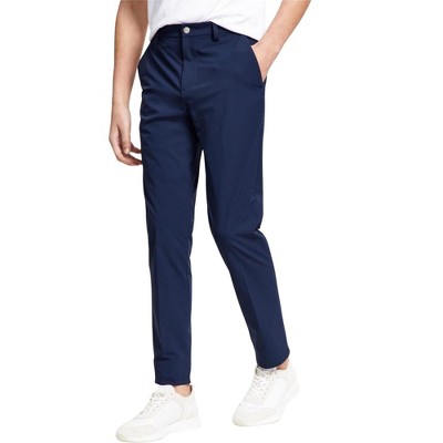 Calvin Klein Mens Slim Tech Solid Performance Dress Pants Slacks