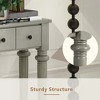 KIGFTSOD Entryway Table with 4 Drawers, Retro Console Table with Open Shelf for Entryways, Living Rooms, and Hallways - 4 of 4