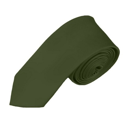 Men's Solid Color Skinny 2 Inch Wide And 57 Inch Long Neckties