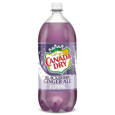 Canada Dry Blackberry Ginger Ale Soda - 2 L Bottle