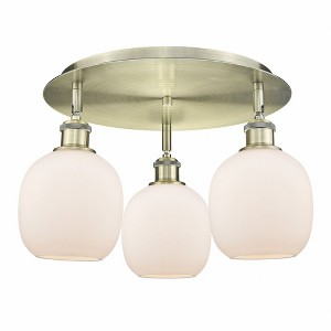 Belfast - 3 Light Flush Mount In Industrial Style-9.5 Inches Tall and 17.75 Inches Wide - 1 of 1