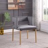 Brassex Set of 2 Anthony Dining Chairs Gray - 2 of 4