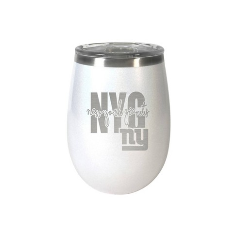 Nfl New York Giants 24oz Draft Tumbler With Chrome Finish : Target