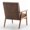 CAVINAS Mid-Century Modern Accent Chair Living Room Chair Armchair Comfy Chair Lounge Chair with Soild Wood - 4 of 4