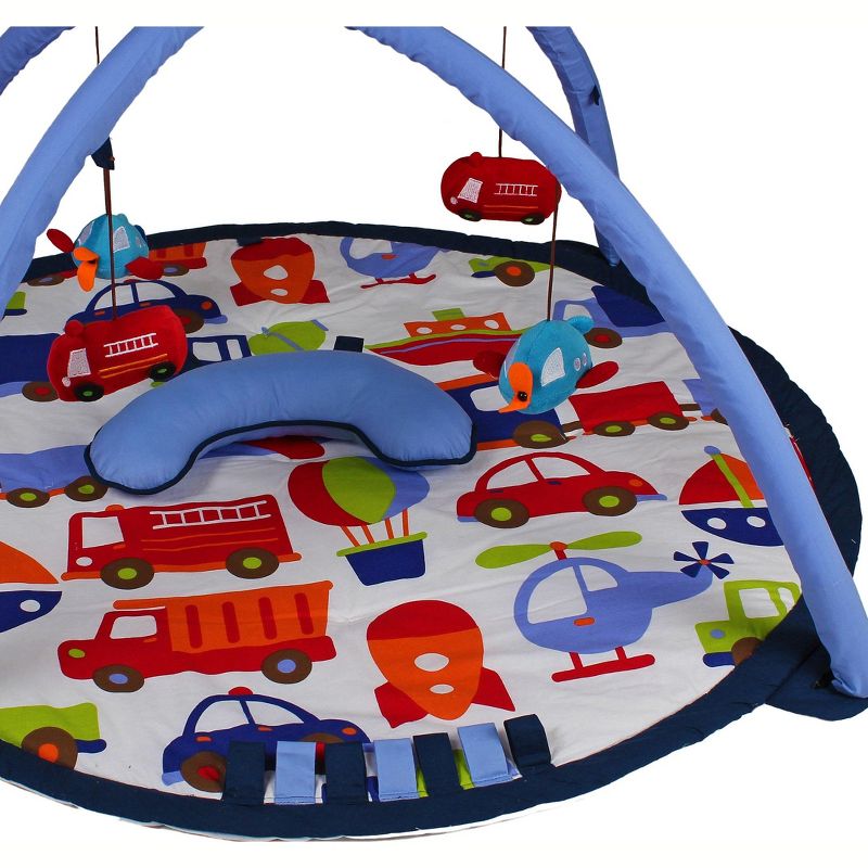 Bacati - Baby Activity Gyms & Playmats (Transportation Blue/Multi), 4 of 7