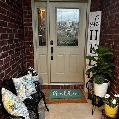 Catlerio Indoor/Outdoor Non-Slip Rug, Front Door Welcome Mat for Outside Porch Entrance, Home Entryway Farmhouse Decor, Size: 60x40cm