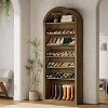 Tribesigns 8-Tier Tall Shoe Storage Cabinet, Large Shoe Organizer, Wooden Freestanding Shoe Rack for Closet Entryway - 2 of 4