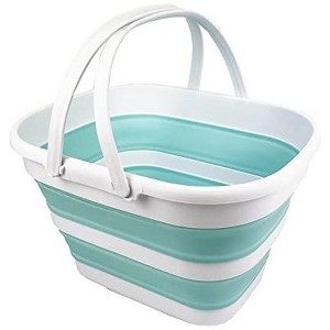 SAMMART 17L (4.5 Gallon) Collapsible Basket with Handles - 1 of 4