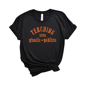 Simply Sage Market Women's Teaching Little Ghouls And Goblins Short Sleeve Graphic Tee - 1 of 2