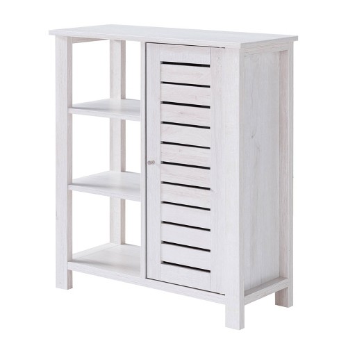 White corner deals accent cabinet