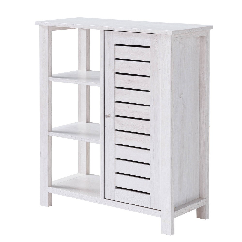 Photos - Wardrobe 24/7 Shop At Home Bednar Storage Accent Cabinet White Oak