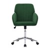 PAGED Adjustable Office Chair Contemporary Desk Chair Ergonomic Swivel Chair with Sturdy Silver Base and Soft Cushion for Office, Bedroom - 3 of 4