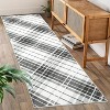Washable Rug, Soft Low Pile Plaid Area Carpet, Non Slip Accent Throw Rug for Living Room Bedroom Dining Room Playroom Farmhouse - 2 of 4