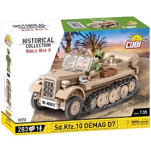 COBI Historical Collection World War II Sd.Kfz.10 DEMAG D7 Vehicle - 1 of 1