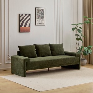 3-Seater Sofa Couch Oversize Upholstered Velvet Sofa - ModernLuxe - 1 of 4