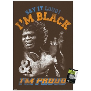 Trends International James Brown - I'm Black & I'm Proud Unframed Wall Poster Prints - 1 of 4