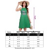 Coolmee Women Casual Smocked Maternity Crewneck Ribbed Knitted A-Line Hem Sleeveless Mini Dress - 4 of 4