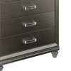 38" Sadie Chest Dark Champagne - Acme Furniture: 5-Drawer Storage, Embossed Fronts, Tapered Legs - 4 of 4