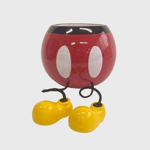 Disney Mickey Mouse & Friends Mickey Mouse Dangling Feet Ceramic Indoor Planter Pot 5.63"x5.63"x4.53" - 1 of 4