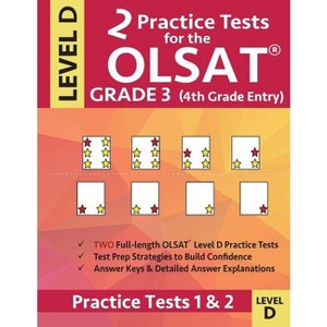 2 Practice Tests for the OLSAT Grade 3 (4th Grade Entry) Level D - by  Origins Publications (Paperback) - 1 of 1