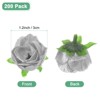 Unique Bargains Silk Plastic Small Faux Rose Artificial Flower Heads 1.2 inch - 3 of 4
