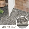 Vintage Floral Printed Distressed Rug for Living Room Retro Thin Washable Area Rugs for Bedroom Low Pile Non Slip Ultra Soft Carpet - 4 of 4