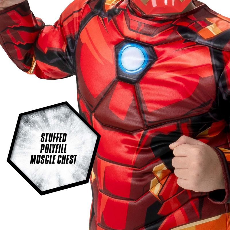 HalloweenCostumes.com Iron Man Costume for Boys., 2 of 6