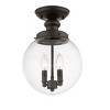 Livex Lighting Sheffield 2 - Light Flush Mount in  Bronze - 3 of 4