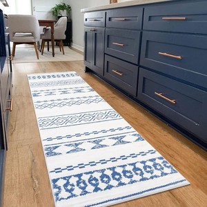 TackView Boho Area Rugs, Washable Rug Ultra-Soft Anti-Slip Floor Cover Geometric Carpet for for Living Room Bedroom - 1 of 4
