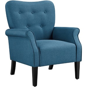 Yaheetech Fabrics Upholstered Accent Chair Arm Chair for Living Room - 1 of 4