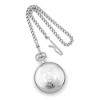 Black Bow Jewelry Charles Hubert Chrome-finish White Dial 50mm Ornate Pocket Watch - 4 of 4