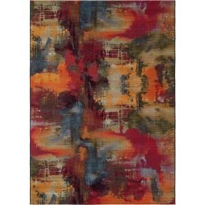 Unique Loom    Outdoor Modern Azera Area Rug - 1 of 4