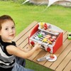 VEVOR Kids BBQ Grill Playset, Wooden Grill Playset With Realistic Carbon Fire, Wooden Play Food Kitchen Accessory (26 PCS) - 2 of 4