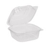 Inno-Pak 6" x 6" x 3" Clamshell Container Clear RPET - Pack of 125 - 2 of 3