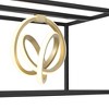 Possini Euro Design Christy 35 1/2" Modern Pendant Chandelier Ceiling Light Fixture Dining Room Over Table Kitchen Island 3-Light LED Black Gold - 3 of 4