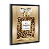 Stupell Industries Leopard Pattern Perfume Black Framed Floater Canvas Wall Art - 3 of 4