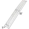 Black Widow Aluminum Folding Motorcycle Ramp Arched Plate, Dual Runner, Silver - 2 of 4