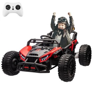 24V Electric UTV, Ride On Toys for Kids, 2x130W Electric Car with Remote Control, 4 Shock Absorbers, LED Lights, Music - 1 of 4