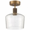 Access Lighting Port Nine 1 - Light Flush Mount in  Antique Brushed Brass - 4 of 4